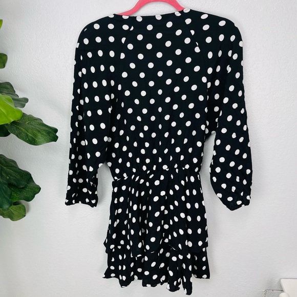 Zara Bloggers Favorite Black and White Polka Dot Dress - Picture 7 of 7
